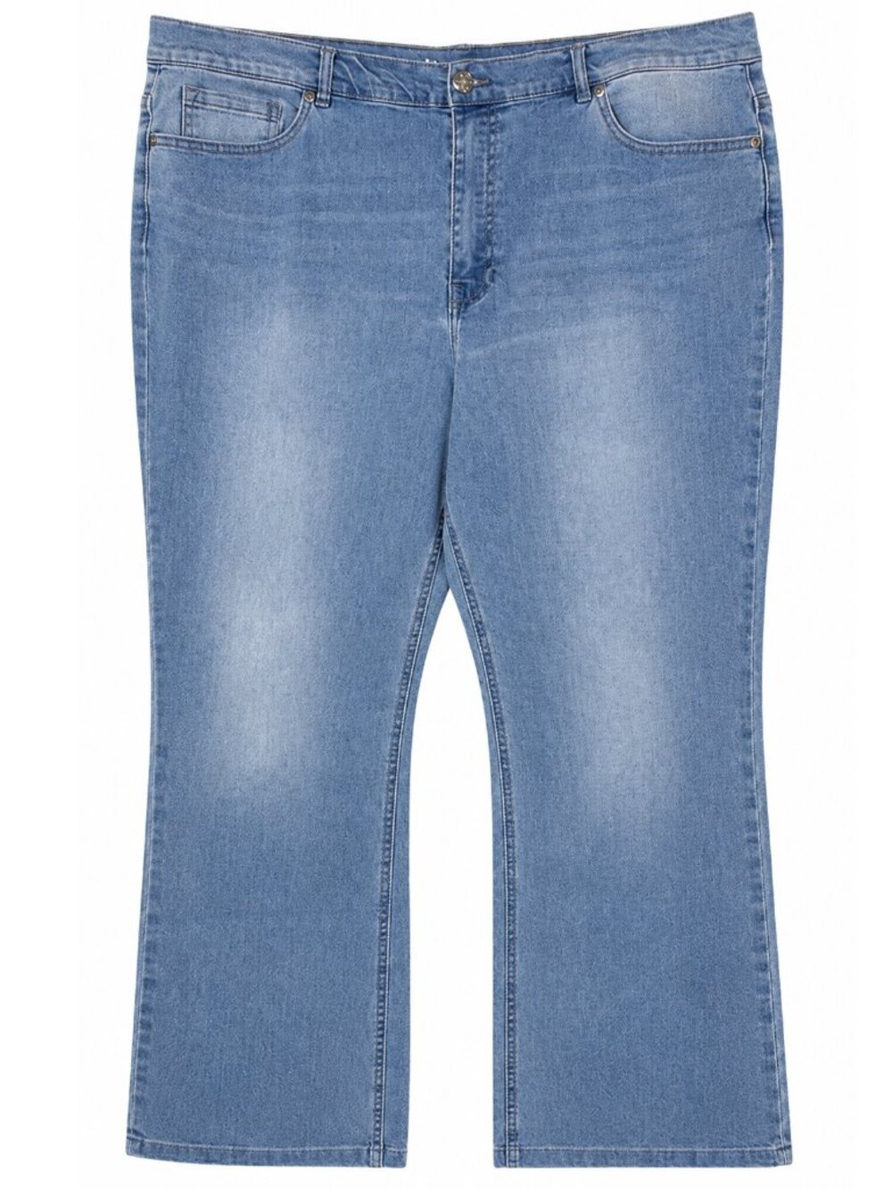 DG2 Diane Gilman Womens 22W Bootcut Jeans Light Wash Stretch Denim Plus Size